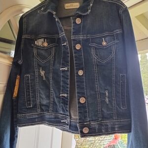 Amethyst Jean Jacket with tags